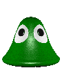 This is a blob. 
He is googly, squishy, and cute.
He is also useless and green.
It's not easy being green.